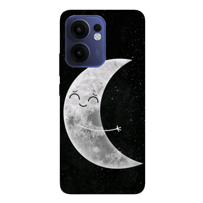 Oppo Reno13 FS Half Moon Transparent Silicone TPU Θήκη